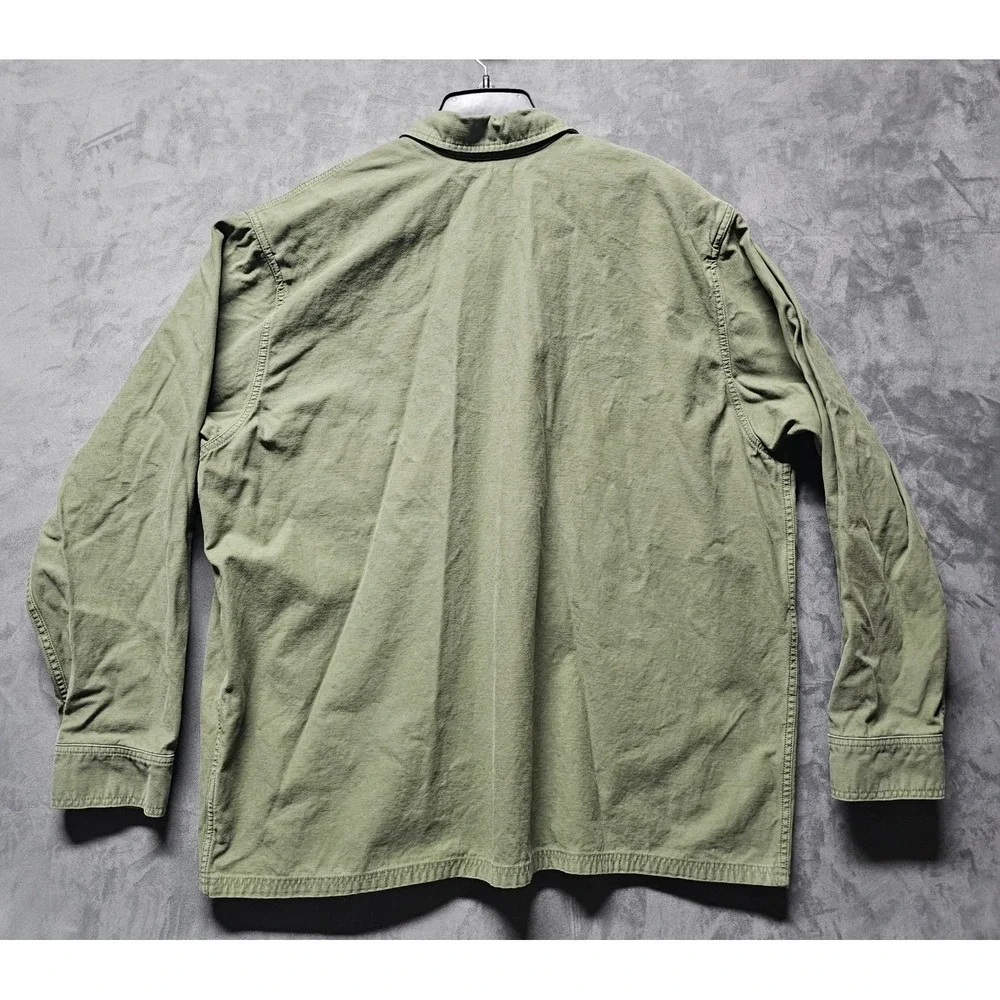 Filson Field Jac-Shirt Washed Fatigue Green Cotton Men's XXXL 20277936